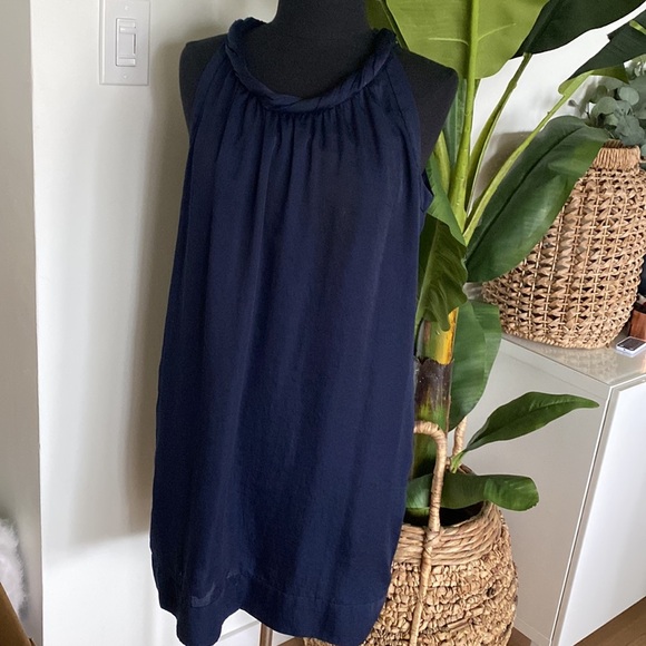 Talbots Navy Dress with Pockets Size 12 - Picture 3 of 9